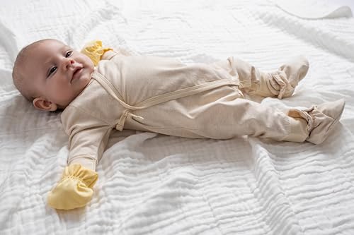 MONICA + ANDY Baby Organic Kimono Tie One-Piece2