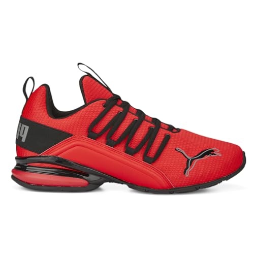 PUMA Mens Axelion Logo Pack Running Sneakers Shoes - Red
