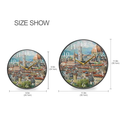 Reloj de Pared Redondo Analógico 11.9 in ALAZA miniatura 2