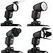 Godox V1-C Round Head Camera Flash Speedlite Flash for Canon, TTL Flash Speedlight, 2.4G 1/8000s HSS 76Ws, 10 Level LED Modeling Lamp, 480 Full Power Shots, 1.5s Recycle Time, 2600mAh Li-ion Battery