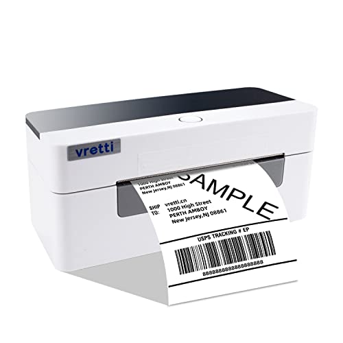 vretti Stampante Etichette, D463B Stampante Termica Etichette Spedizione 4x6, Etichettatrice