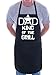 Print4U Papa King of The BBQ Grill drôle de Cuisine nouveauté Tablier Noir