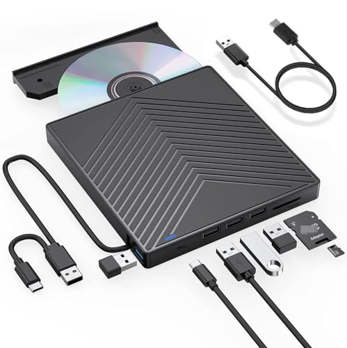 Unidad externa grabadora de CD y DVD USB 3.0