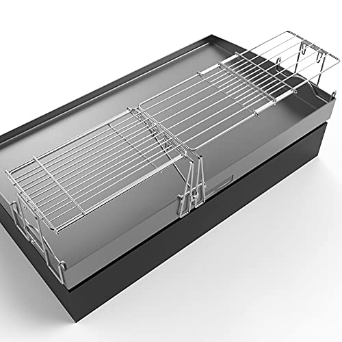 Mixrbbq Adjustable Griddle Warming Rack For Blackstone 17" 22" 28" 36" Griddles, Universal Cooking Grate Bbq Accessories Compatible With Camp Chef, Pit Boss, Razor, Cuisinart, Royal Gourmet Griddles #TOP5