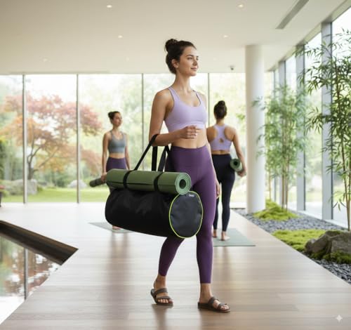Image of Ciko Basic Polyester Duffle Bag for Men & Women, with Side Pocket Pocket, Workout & Training Bag, Suitable for Gym, Fitness, Sports & Travel with Adjustable Shoulder Strap