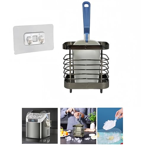 Cuchara para hielo con soporte 2 piezas para fabricantes de hielo miniatura 1