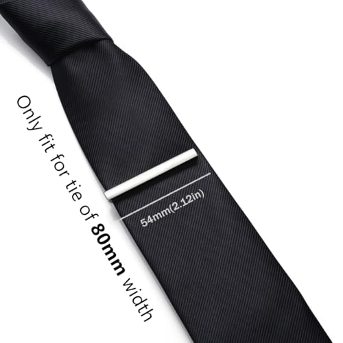 دبوس ربطة العنق هوني بير للرجال، مقاس عادي، ستانلس ستيل، للعمل والزفاف وهدية، 5.4 سم - 5.4cm