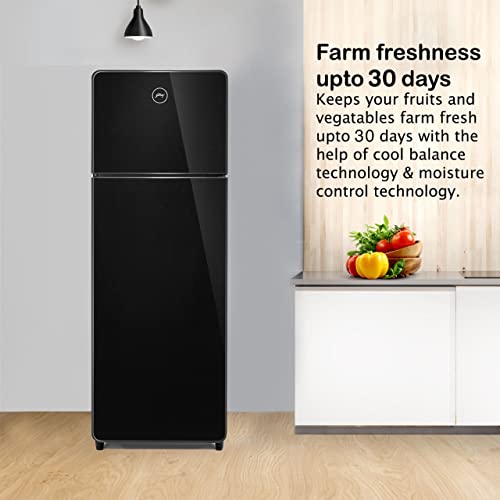 Image of Godrej 265 L 2 Star Nano Shield Technology With 30 Days Farm Freshness Inverter Frost Free Double Door Refrigerator Appliance(RT EONCRYSTAL 280B 25 RCIM OB, Onyx Black)