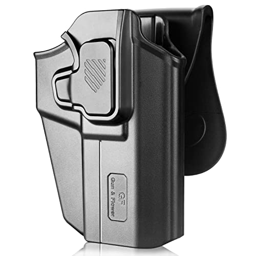 OWB Holster for Glock 17 19, Sig P226, Canik TP9, FN 509, CZ P10C, 1911 & 100+ Pistols, RDS Ready, Index Finger Release, 360° Paddle, Right Hand