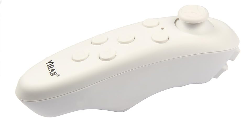 Yiran® Wireless Bluetooth Remote Controller for 3D Vr Virtual Reality Headset with Selfie Function, Compatible with Android IOS Systems (Remote Controller(white))