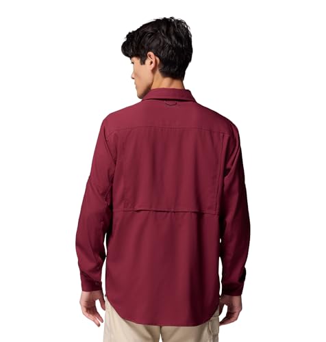 Image of Columbia Men Polyester Loose Omni-Shade Ridge Utility Lite Hiking and Trekking Long Sleeve Shirt