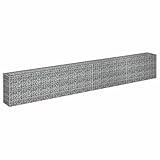 Vopese Gavión estable de acero galvanizado, plateado, 360 x 30 x 60 cm, para borde de jardín Model145642