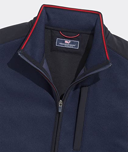 Image of vineyard vines Men's Mountain Sweater Fleece Vest