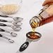Magnetic Measuring Spoons Set of 6 Stainless Steel Dual Sided Stackable Teaspoon for Measuring Dry and Liquid Ingredients