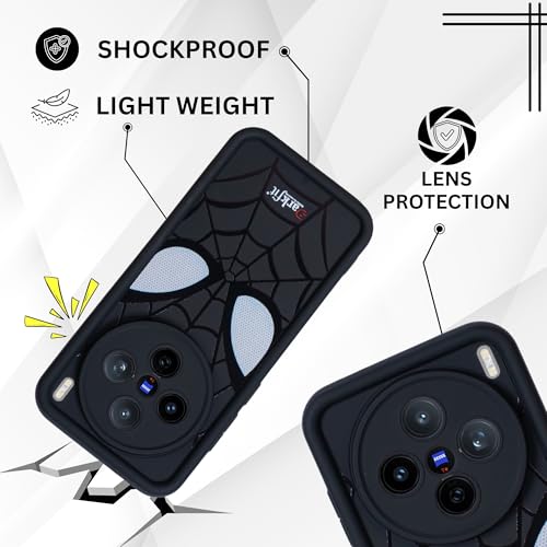 Image of DARKFIT Back Case Cover Compatible for Vivo X200 | Silicone Case | Camera & Body Protection| Shock Proof | for Vivo X200 | Color Black
