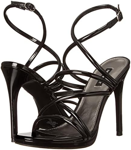 Nine West Women's LEXY3 Heeled Sandal, Black, 8.5 | Image 6
