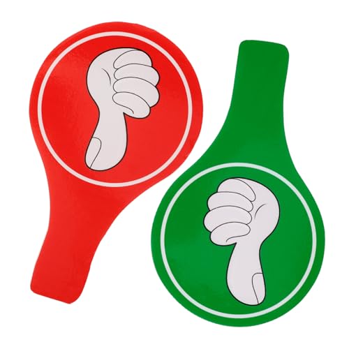 Veemoon Palette de Vote Pouce Levé Pouce Baissé en Carton Rigide, Pratique et Facile à Nettoyer, 1 Set pour Classe et Occasions Diverses