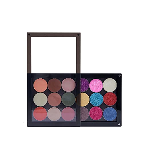 Coosei Magnetische Make-up-Palette mit herausnehmbarer Trennwand, Lidschatten-Paletten mit Spezialpapierabdeckung und Magnetverschluss, einlagige leere Paletten-Make-up-Aufbewahrungsbox