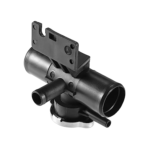 Partuto Radiator Coolant Filler Neck with Cap Assembly No.1350A015 - Car Interior Heater Hose Connector - for Mitsubishi Lancer 2008-2017 Plastic Black 1 Pc