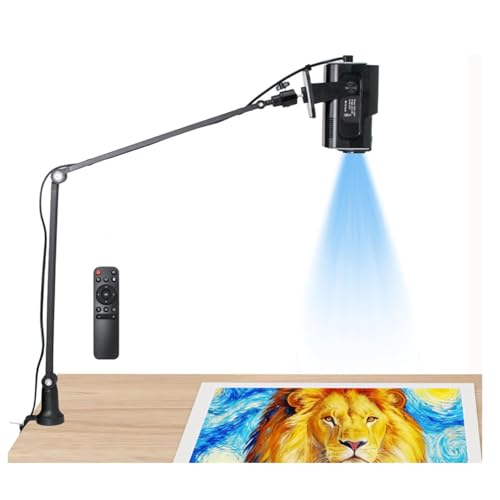 Proyector De Arte HD con Control Remoto, 1280x720p para Trazado Preciso En Pared Y Lienzo, Control Inalámbrico para iOS/Android/pc