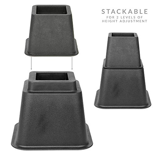 Pukkr Confezione da 8 colonne per mobili | Letto