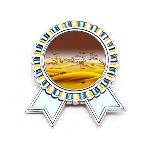 Broche carte routière soie du désert M : sublimez vos vêtements ternes