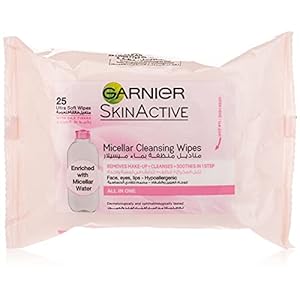 Garnier SkinActive Micellar Cleansing Wipes for Daily Make-up X25