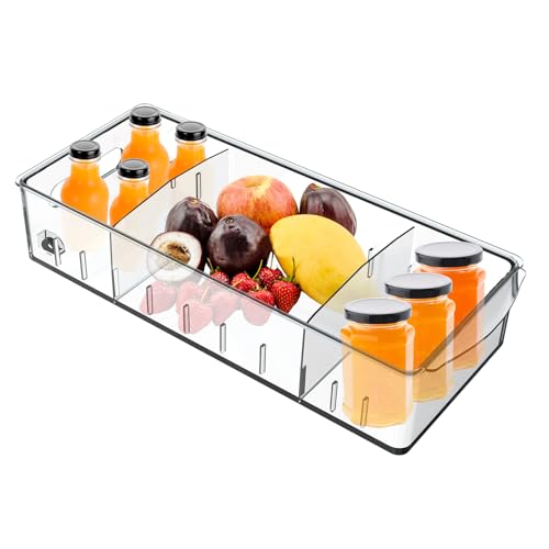 XiyaxiVici 2 Stück Kühlschrank Organizer mit Rädern Kücheorg