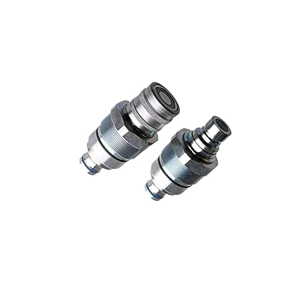 Tmtbxtzzk Men's 7246799 Hydraulic Fe Flat Face Quick Coupler 7246802 Compatible With Skid Steer Loader(7246799)