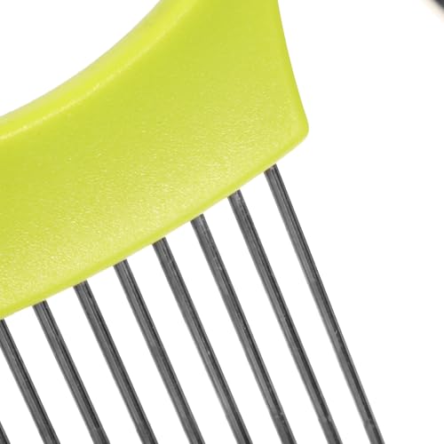 BESPORTBLE 2pcs Cortador y Soporte para Cebolla Acero Inoxidable miniatura 7