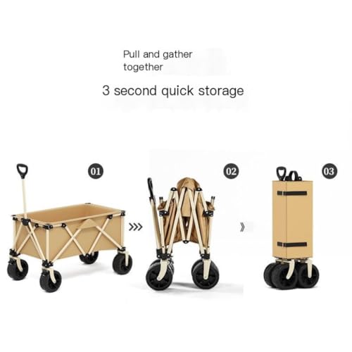 Outdoor-Trolley Camping-Wagen, Picknick-Auto, Camping, Versammlungs-Camp-Auto, Geländerad, Wohnmobil-Auto, Picknick-Wagen Im Freien, Camping-Wagen Gartenwagen(Black,A) – Bild 6