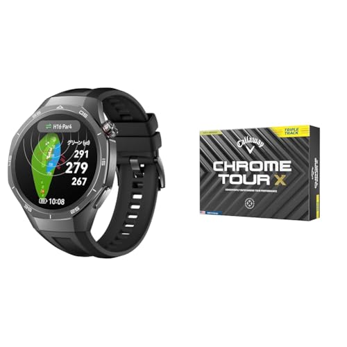 ySt{[ZbgzHUAWEI WATCH GT 5 Pro 46mm iStir@\ X}[gEHb` iOS/AndroidΉ ubN + LEFC(Callaway) St{[ CHROME TOUR X YLW 24 T