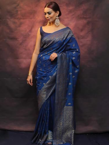 Image of Avantika Fashion Women's Kanjivaram Soft Silk Banarasi Sarees With Blouse Piece