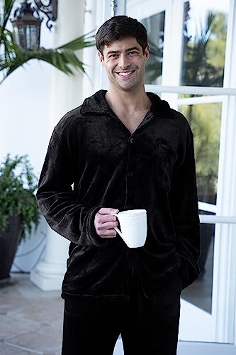 Gioberti Men 2pc Super Soft Plush Pajama Set3