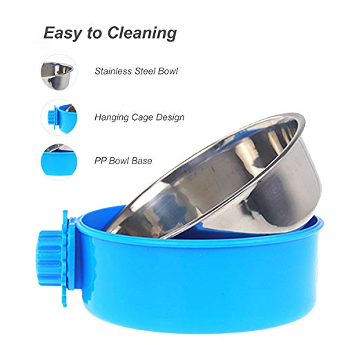 Festnight Tigela de Comida para Animais de Estimação fixa Tigela de Água para Cães Tigela de Água pa