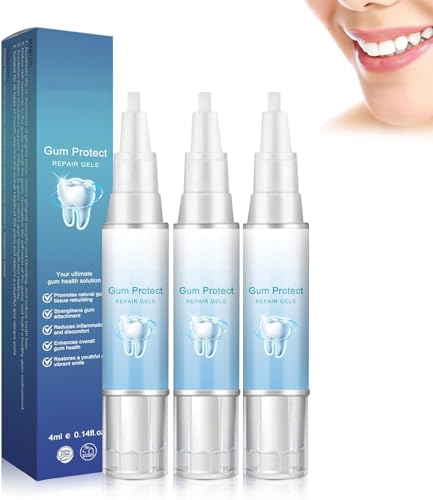 Neslemy Gum Shield Therapie Gel, Neslemy Gum Therapy Gel, Gum Instant Beruhigungsgel, Zahnfleisch-Therapiegel, Zahnaufhellungsstifte, Zahnfleischschutz-Therapiegel, 3 Stück