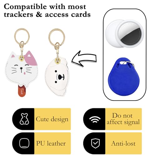 Funda para Airtag protectora de cuero para evitar pérdidas en maletas 2