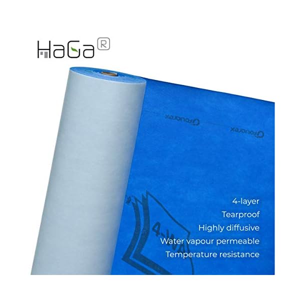 HaGa® Dachbahn Nextreme in 1,5m Breite (Meterware) - Unterspannbahn Dach-Membran - diffusionsoffen - Dach… – Bild 5
