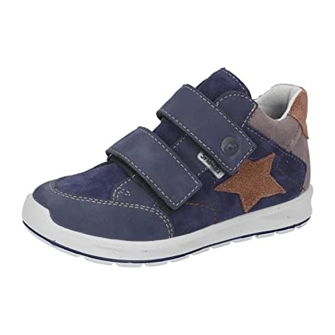RICOSTA Kids Boots Kim,Width: Regular (WMS),Removable Insole, TEX,Velcro Boots,Booties,Waterproof,Blue (Nautic / 170),11.5 Child UK Cover