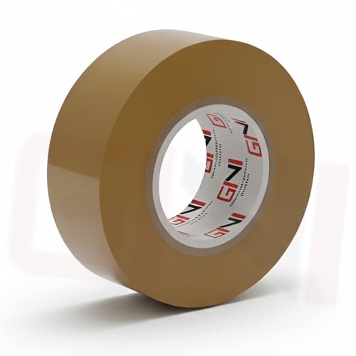 GINI Brown Packing Tape 2 Inches x 50 Yards Strong Heavy Duty Adhesive Packaging Tape for Sealing Moving Shipping Storage Parcel Boxes Office & Home Use (Pack of 1)