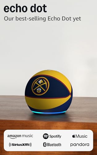 Image of Amazon Echo Dot (newest model) | Officially Licensed NBA Limited-Edition | Denver Nuggets