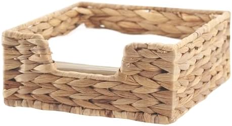 Relaxdays Serviettenhalter Wasserhyazinthe - Geflochten Für 20x20 Cm Servietten
