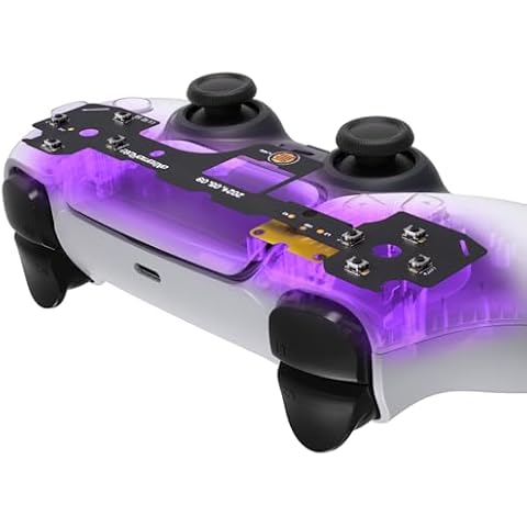 eXtremeRate Face Clicky Kit for PS5 Controller BDM-030 BDM-040 BDM-050 Face Buttons, Custom Hard Silicone Tactile Switch Dpad Action Buttons Mouse Click Kit for PS5 Controller - Without Controller Cover