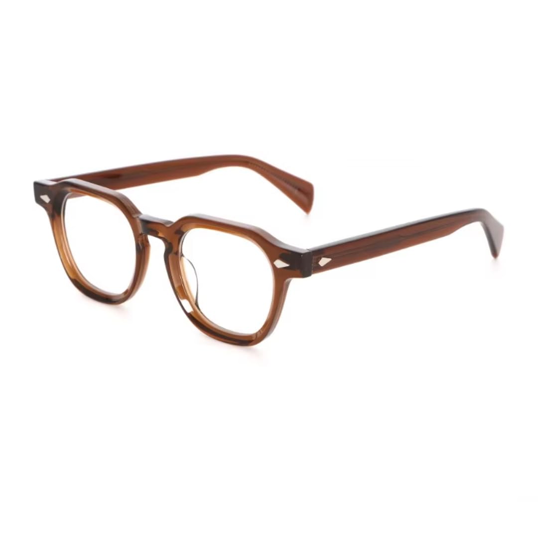 Gafas de sol vintage de moda Rectsunglasses, monturas angulares gruesas de fibra de acetato con detalles de lujo.