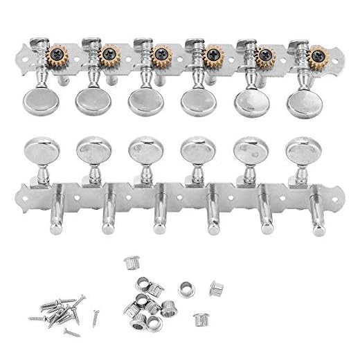 Vbest life Clavijas de afinación de Guitarra 6 + 6 Claves de afinación de Guitarra Clavijas de aleación de Zinc para Guitarra de 12 Cuerdas