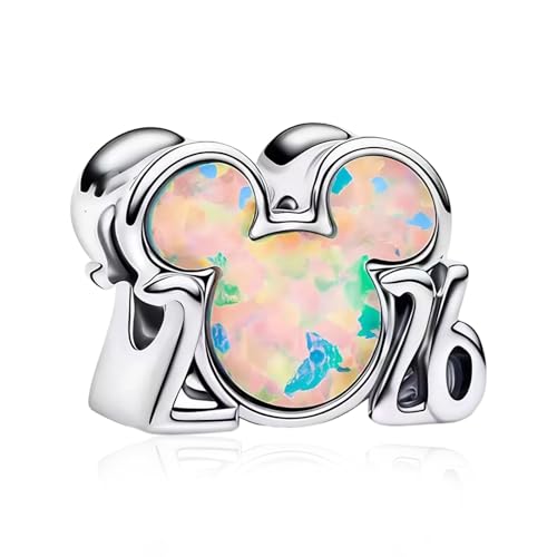 Image of S925 Sterling Silver Cartoon Anime Charms Pendant, Character Figures Dangle for Bracelet Necklace, Gifts for Mom Girlfriend Family, Valentine's Birthday Christmas Anniversary Jewelry
