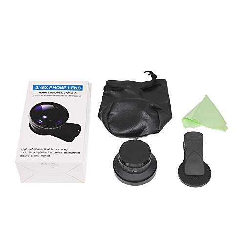 JONGSUN Lens voor mobiele telefoon, cameralenset, Pro 2-in-1, universeel, 0,45 x groothoeklens, 15 x macro lens, voor… - Afbeelding 8