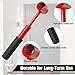 Door Hinge Adjustment Tool - 4 in 1 Door Gap Adjustment Tool with Rubber Handle, Hinge Wrench, Professional Door Gap Adjustment Tool