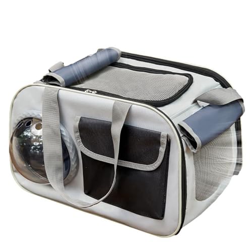 キャリーバッグペット 耐久性 ポケット付き カーテン 透明な窓 持ち運び 飛び出し防止 おしゃれ ベーシック かわいい お出かけ用品 防災 通院用 お出かけリュック 犬猫兼用 猫キャリーバッグ 45*26*28 cm