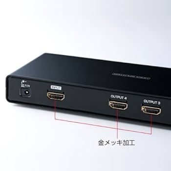 Amazon | SANWA SUPPLY 3D対応HDMI分配器(4分配) VGA-HDSP4K